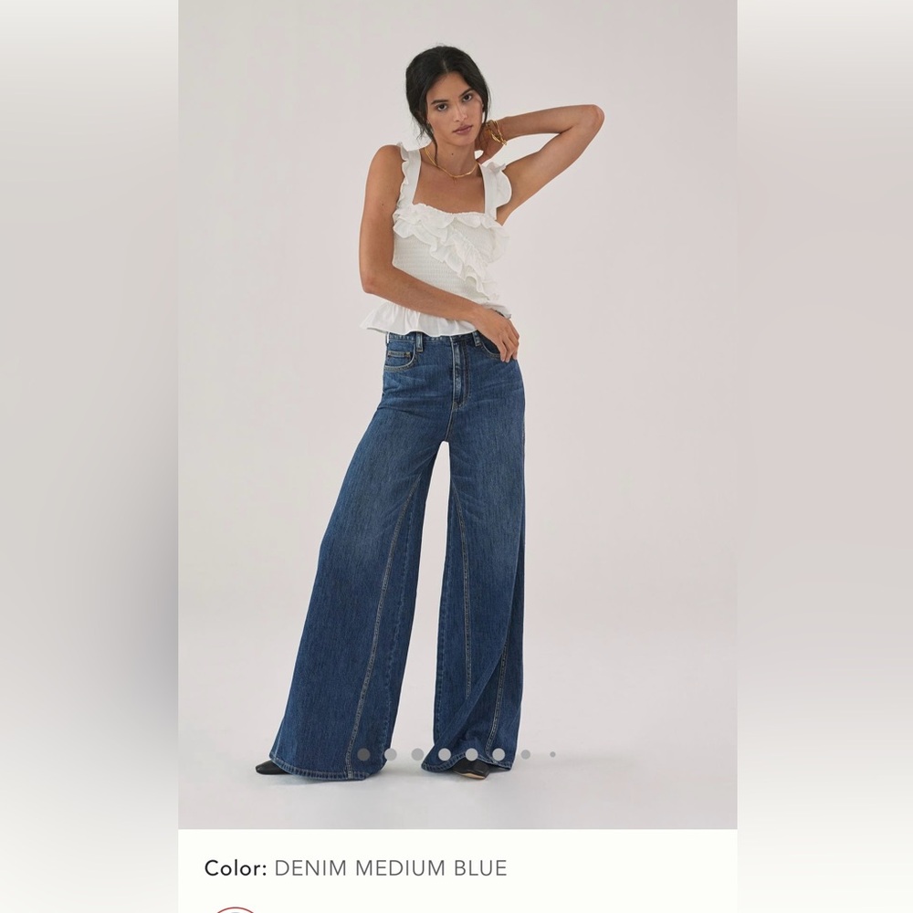 Pilcro The Puddle Wide-Leg Jeans